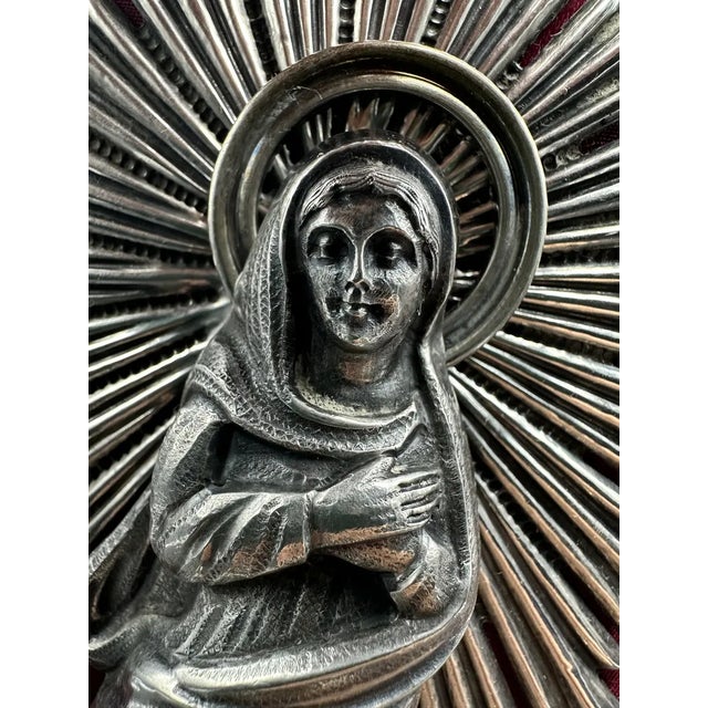 Stoup Depicting the Madonna in 925 Sterling Silver For Sale - Image 10 of 11
