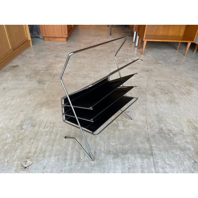 Mid-Century Magazine / LP Rack, 1960s For Sale - Image 6 of 11