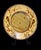 This is a decorative round wall mirror featuring a hand-painted rim with motifs of birds perched on berry-laden branches....