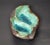 Pottery Ceramic Decorative Bowl Brown and Turquoise Vide Poche Blue Mineral 1960 For Sale In Miami - Image 6 of 13