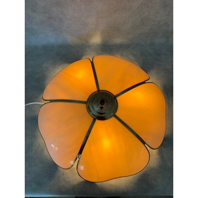 1970s Flower Ceiling Lamp from Honsel, Germany, 1970s For Sale - Image 5 of 10