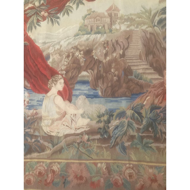 Early 20th Century French Aubusson Tapestry in the Allegorical Style For Sale - Image 5 of 11