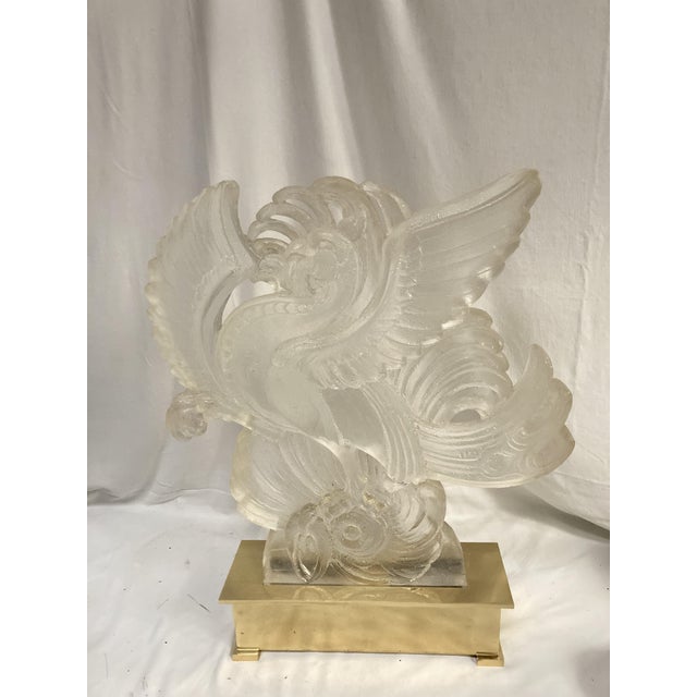 Mid-Century Modern Resin Lamp by Roméo Paris, 1970 For Sale - Image 3 of 7