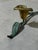 1960s Vintage Verdigris Brass Calla Lily Candle Holder. For Sale - Image 5 of 5