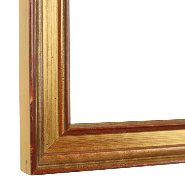 Gold Sleek Classic Gold Frame For Sale - Image 8 of 11