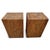 Rustic Modern Solid Teak Block Vintage End / Side Table For Sale - Image 10 of 10