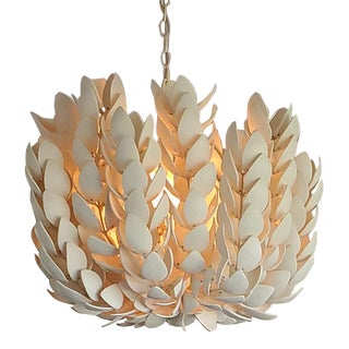 Modern Organic Natural Coco Shell Chandelier For Sale
