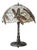 Vintage Art Nouveau Dragonfly Leaded Glass Table Lamp with Bronze Base in the style of Tiffany For Sale