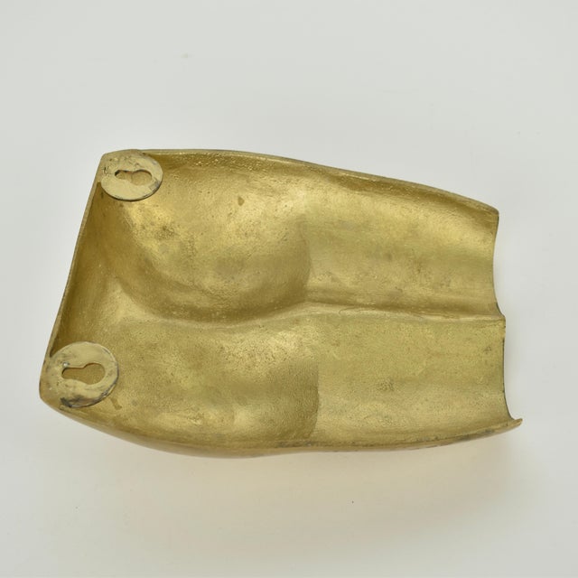Brass Late 20th Century Mid Century Modern Brass Wall Nude Sculpture For Sale - Image 8 of 9