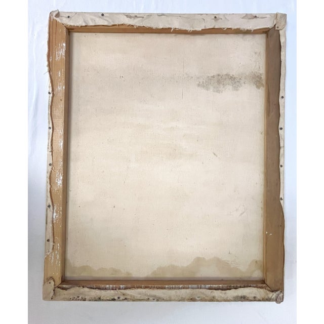 Original Signed Landscape Oil Painting on Canvas 1930's For Sale - Image 12 of 12