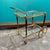 Mid-Century Gilt Metal and Glass Serving Trolley, 1950s For Sale - Image 10 of 12