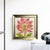 vivid and exuberant original oil painting featuring an oversized botanical flower rendered in a stunning palette of hot...