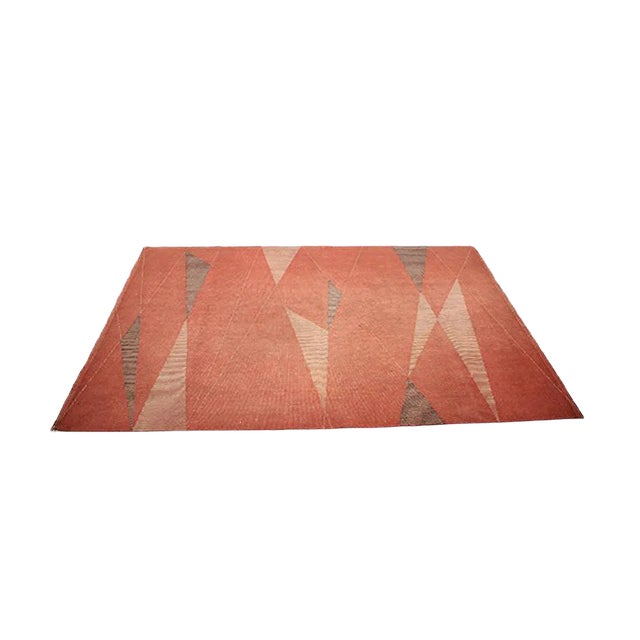 Mid-Century Geometric Carpet, 1950s For Sale