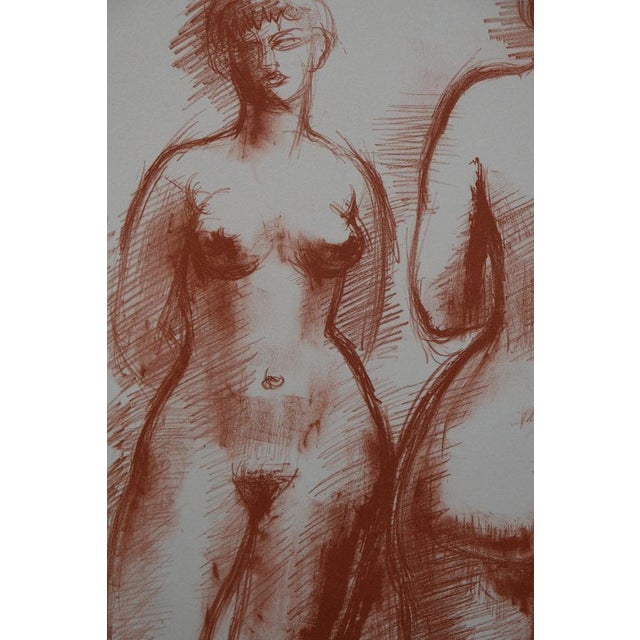Modern Antoniucci Volti, Deux femmes nues (Nude), Lithograph For Sale - Image 3 of 7