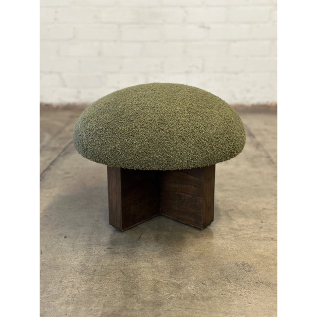 Not Yet Made - Made To Order X-Base Mushroom Ottoman - 1 of 1 For Sale - Image 5 of 7