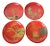 Set of Four Japanese Maki-e Lacquered Pedestal Dishes For Sale