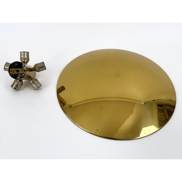 Large Mid-Century Brass Flush Mount by Florian Schulz, Germany, 1970s For Sale - Image 18 of 18
