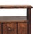 Roasted Almond Mango Wood Bedside Table With Open Shelf For Sale - Image 4 of 8