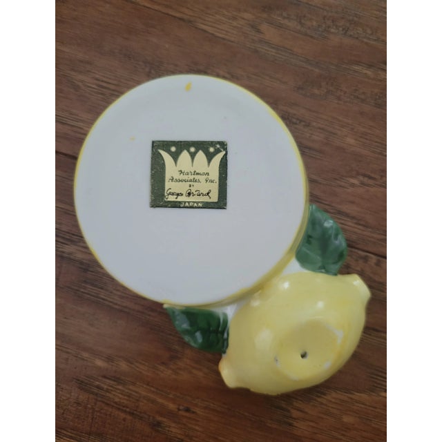 Transitional Vintage Georges Briard Lemon Coasters- Set of 4 For Sale - Image 3 of 3