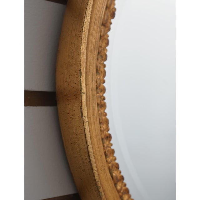 French Carvers Guild Oval Louis XV Gold Frame Wall Mirror For Sale - Image 3 of 11