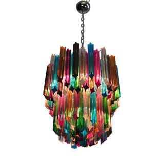 Murano Glass Elena Model Chandelier in the style of Venini Style, 1990 For Sale