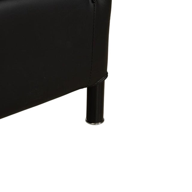 Aura Armchair in Black Leather by Paolo Piva for Wittmann For Sale - Image 6 of 14