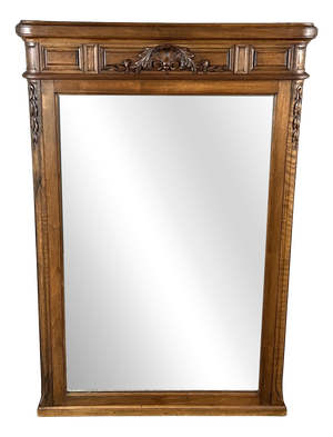 Carved Wooden Mirror, Late 19th / Early 20th Century