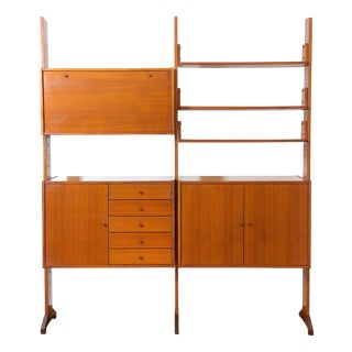 Vintage Double-Sided Bookcase, 1960s For Sale