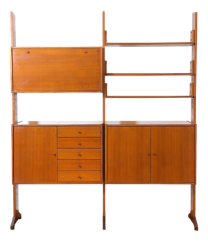 Vintage Double-Sided Bookcase, 1960s