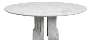 Samo Carrara Marble Dining Table by Carlo Scarpa for Simon, 1970s