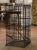 Burgundy 19th Century French Iron Wine Cage From Burgundy With Lock and Key For Sale - Image 8 of 9