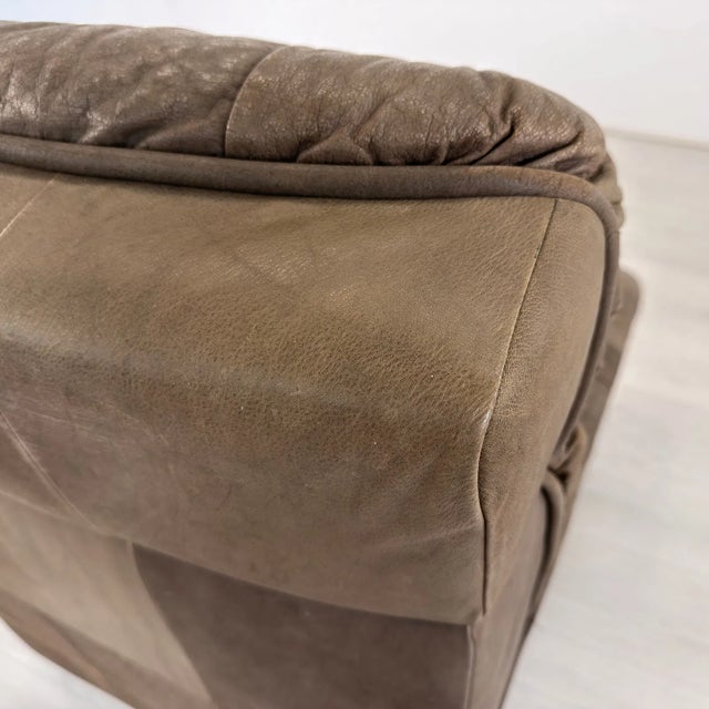 1970s De Sede Style Patchwork Leather Three-Piece Modular Sofa For Sale - Image 17 of 17