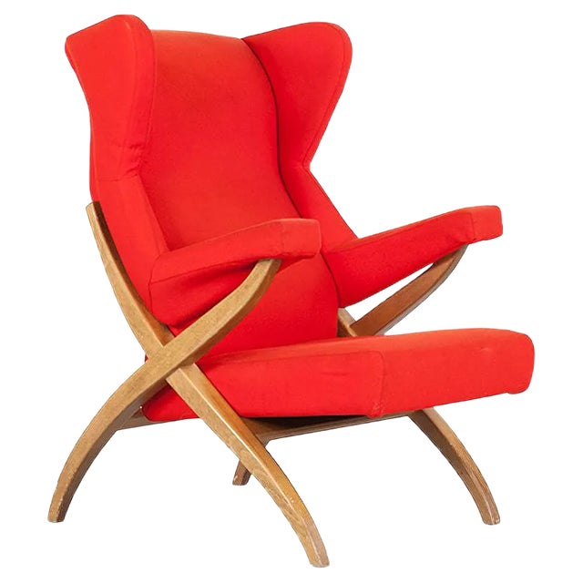 Vintage Fiorenza Chair by Franco Albini for Arflex, 1950s For Sale