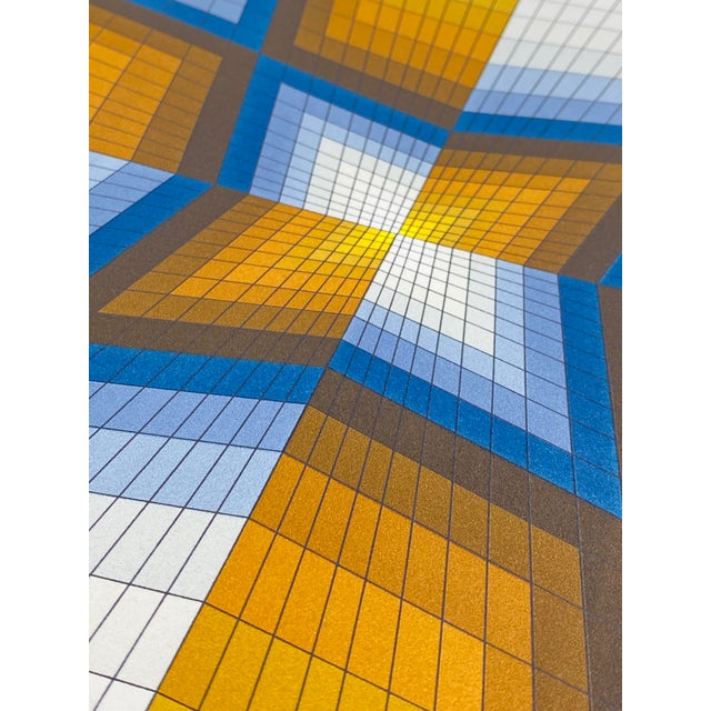 A print *by the best-known representative of the OP-ART art movement Victor Vasarely *Victor Vasarely (Hungarian:...