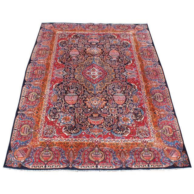 Antique Persian Wool Area Rug For Sale - Image 13 of 13