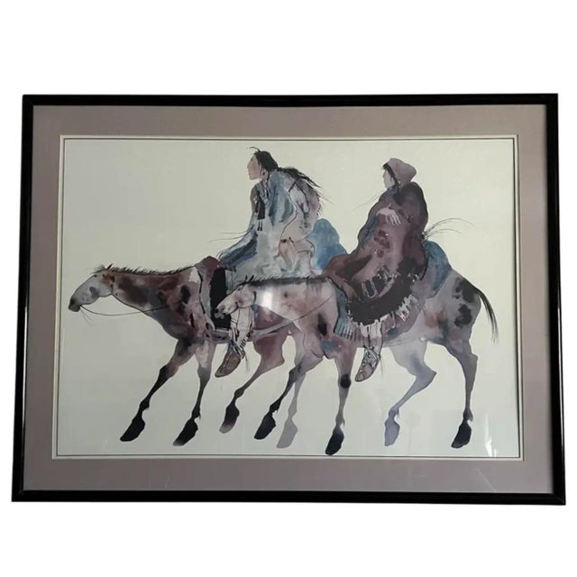 Vintage Carol Grigg Modern Native American Print For Sale - Image 12 of 12