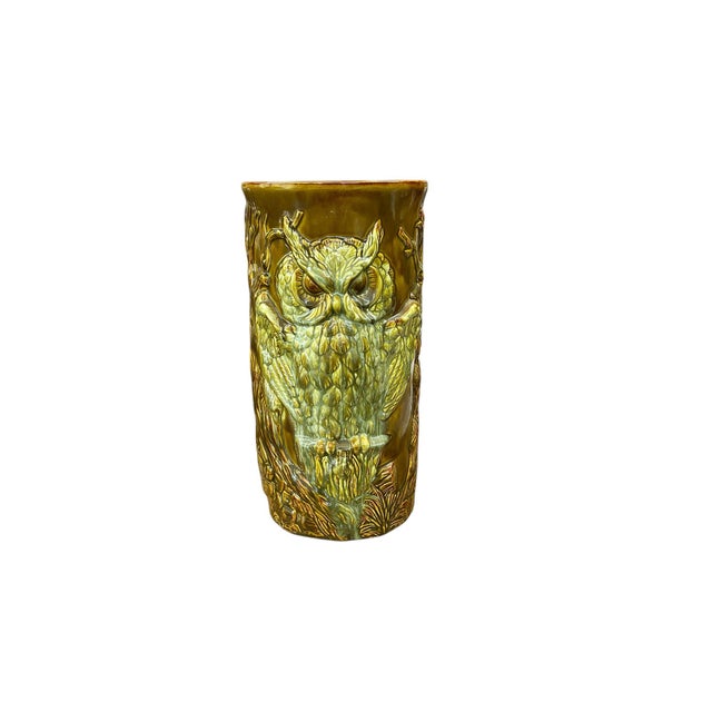 Mid-Century Modern Vintage Mid Century Owl Umbrella Stand For Sale - Image 3 of 6