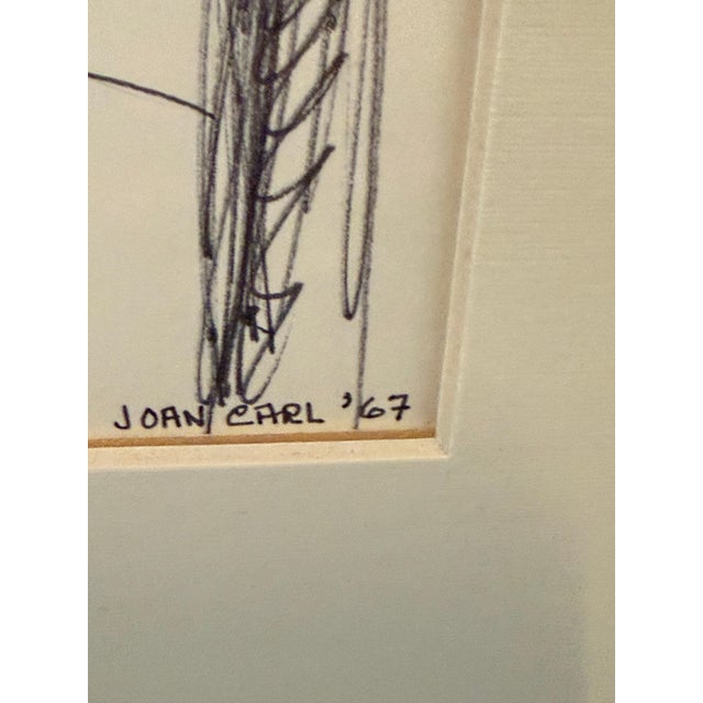 Expressionism Timpanist, Ink Drawing by Joan Carl Strauss For Sale - Image 3 of 7