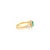 Not Yet Made - Made To Order 18k Yellow Gold Emerald Split Diamond Ring Size 6 For Sale - Image 5 of 11