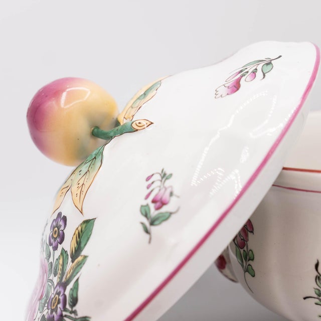 Antique French Soup Tureen from Lunéville, Early 20th Century For Sale - Image 16 of 18