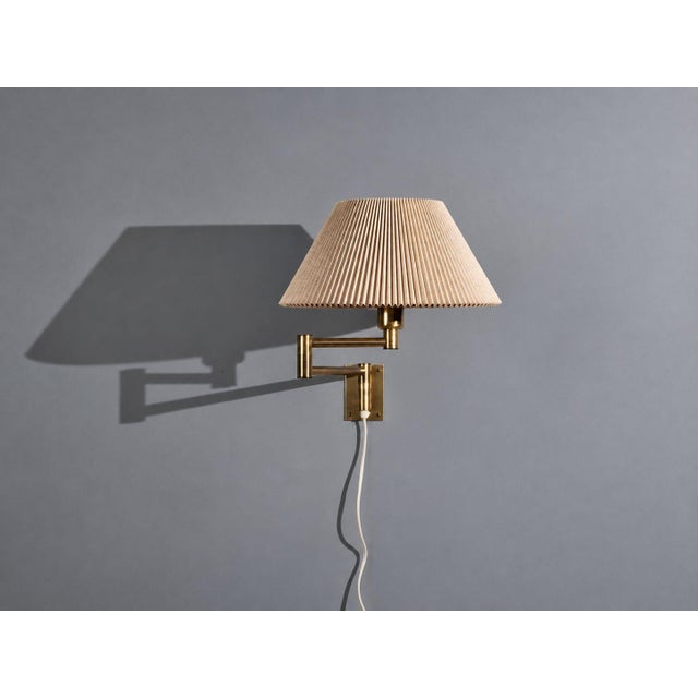 1960s Mid-Century Modern Fagerhults Belysning Ab, Articulating Wall Light, Brass For Sale - Image 4 of 14