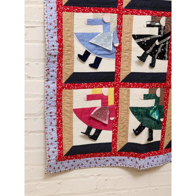 Girl Art Quilt Patchwork For Sale - Image 4 of 10