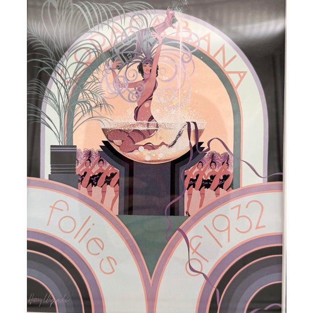 A striking Art Deco–style lithograph titled “Copacabana Folies of 1932” by noted American artist Harry Wysocki. This...