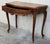 French 20th French Century Marble Top Walnut Console Table With Drawer For Sale - Image 3 of 13