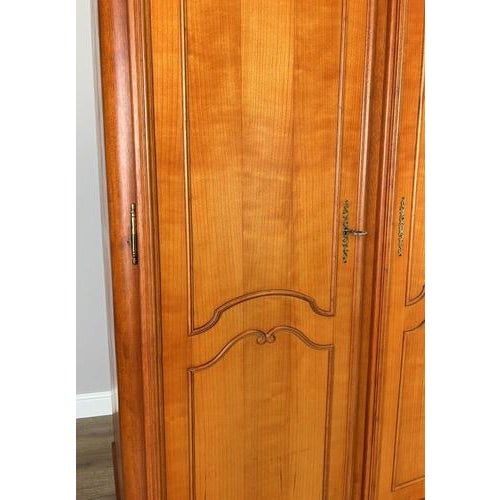 Wardrobe Vintage French Louis Xvi Style Five Door Carved Armoire Lot 4845 For Sale - Image 4 of 13