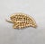 1960s Vintage Signed Crown Trifari Goldtone Faux-Pearl & Clear Rhinestone Brooch For Sale - Image 5 of 6