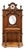 Napoleon III Style Oak Entryway Wardrobe with Beveled Mirror For Sale