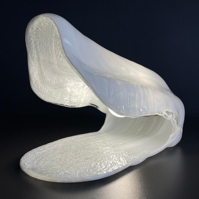 Oyster Murano Table Lamps by La Murrina, Italy, 1970s Set of 2 For Sale - Image 10 of 17