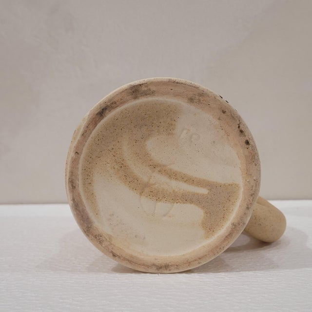Pitcher and Glasses from Bresse Ceramics, France, 1960s, Set of 7 For Sale - Image 9 of 14