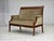 Danish 2-Seater Highback Sofa in Furniture Velour and Lacquered Teak Wood, 1950s For Sale - Image 12 of 18